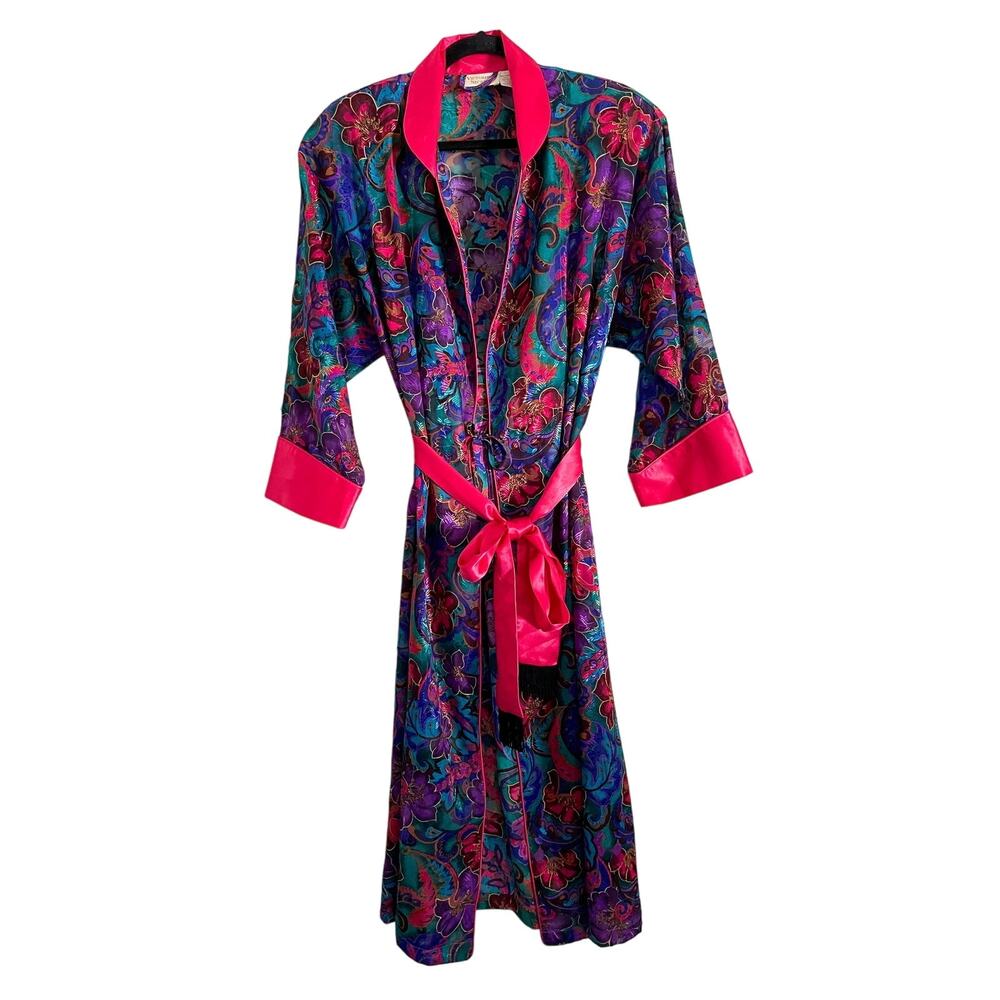 Vintage Victoria's Secret Gold Label Robe Lace Silk XS/S Petite